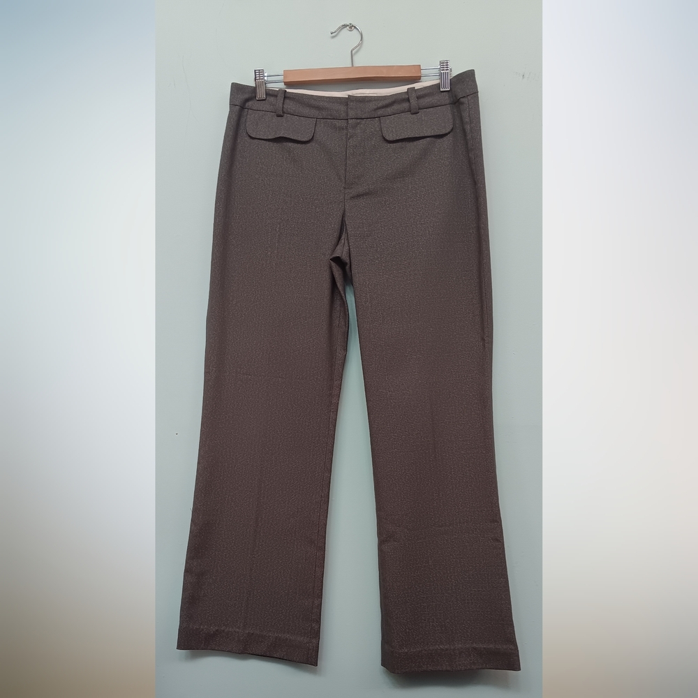Banana Republic Women's Martin Fit Mid-Rise Straight Leg Pants Dark Gray 10